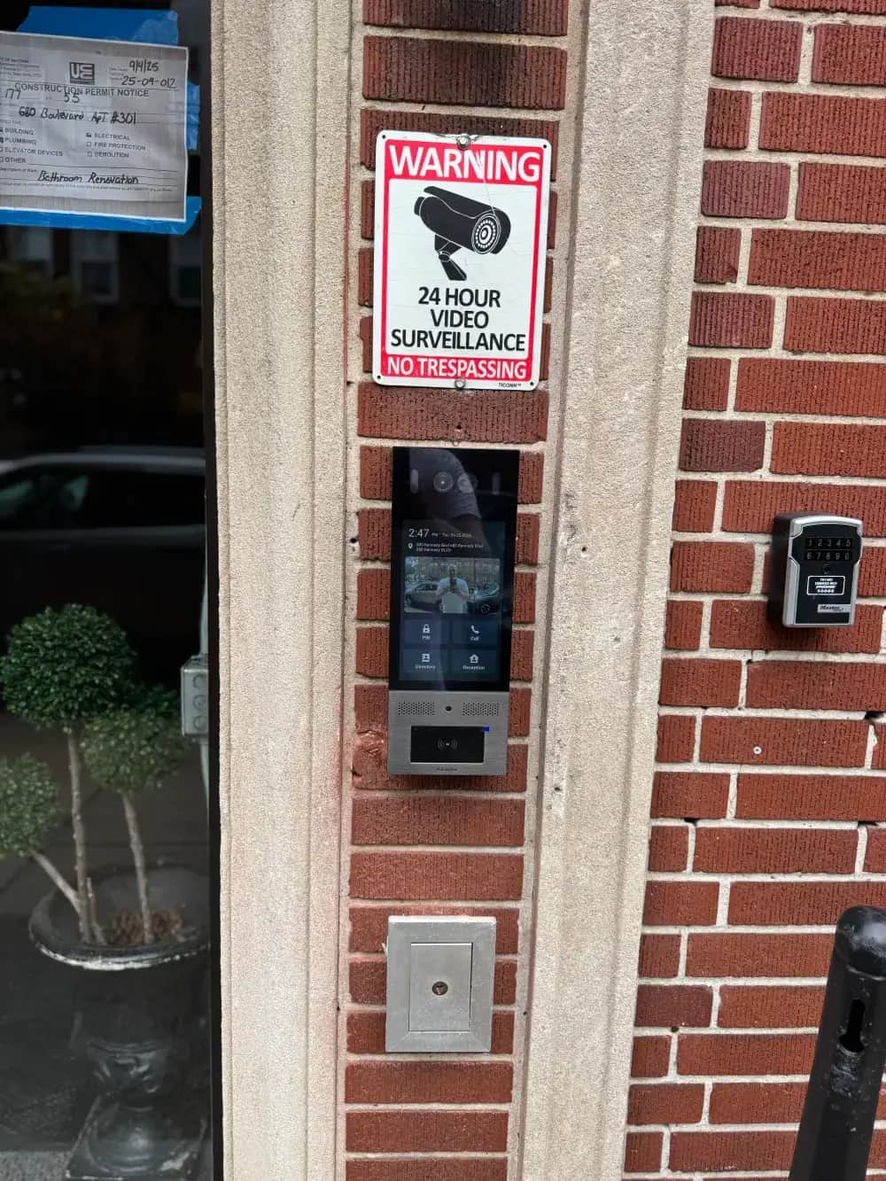 Brownstone access retrofit installation in Jersey City